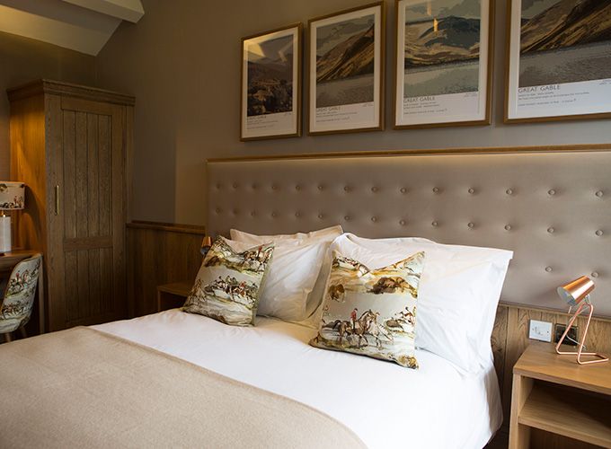 A shot of one of the bedrooms at the Queens Head